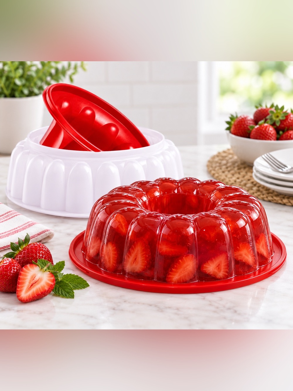 NEW TUPPERWARE JELLO
JEL RING 6 CUP 1.4L MOLD
GELATIN DESSERT BPA FREE